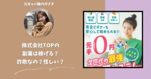 株式会社TOP｜嶋村柾生が運営する副業サイトは稼げない？怪しい？副業詐欺？調べてみたら・・・