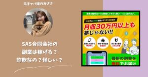 SAS合同会社｜佐藤一郎が運営する副業サイトは稼げない？怪しい？副業詐欺？調べてみたら・・・